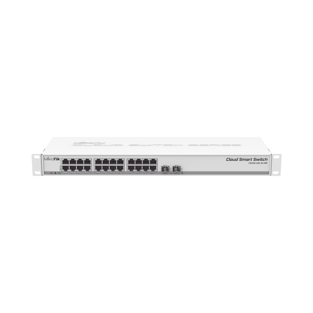 Cloud Smart Switch, 24 puertos Gigabit, 2 puertos SFP+ SwitchOS - SILYMX