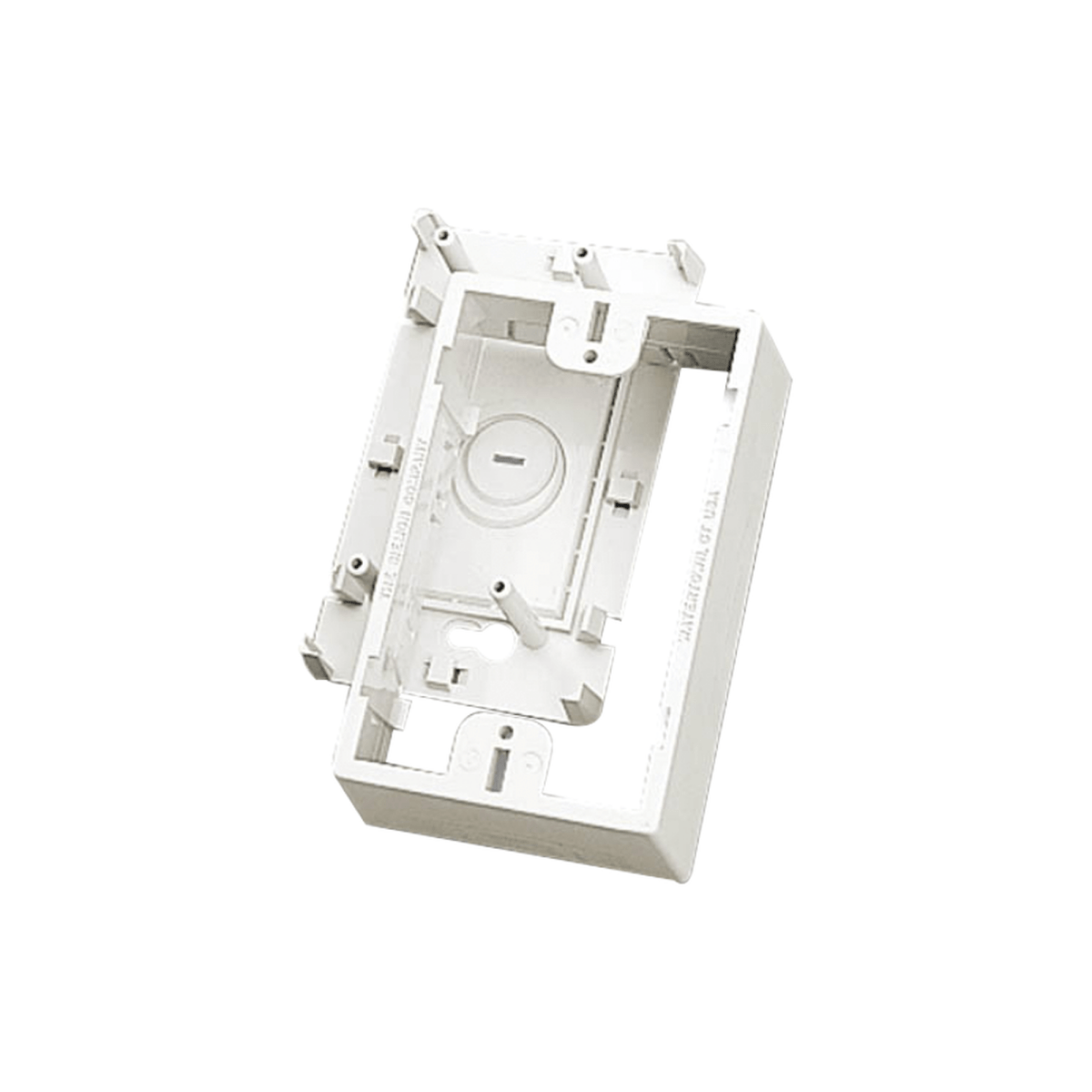 Caja de Montaje Superficial Para Placas de Pared (Face Plates) Color Blanco - SILYMX