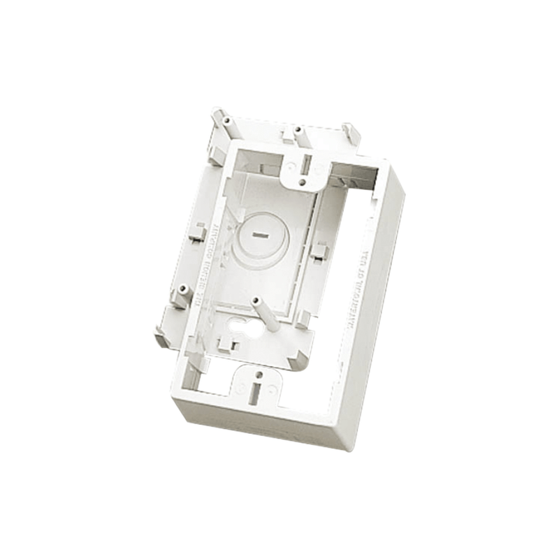 Caja de Montaje Superficial Para Placas de Pared (Face Plates) Color Blanco - SILYMX