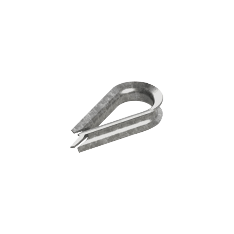 Guardacabos/cuello 1/4" acero con electro galvanizado. - SILYMX