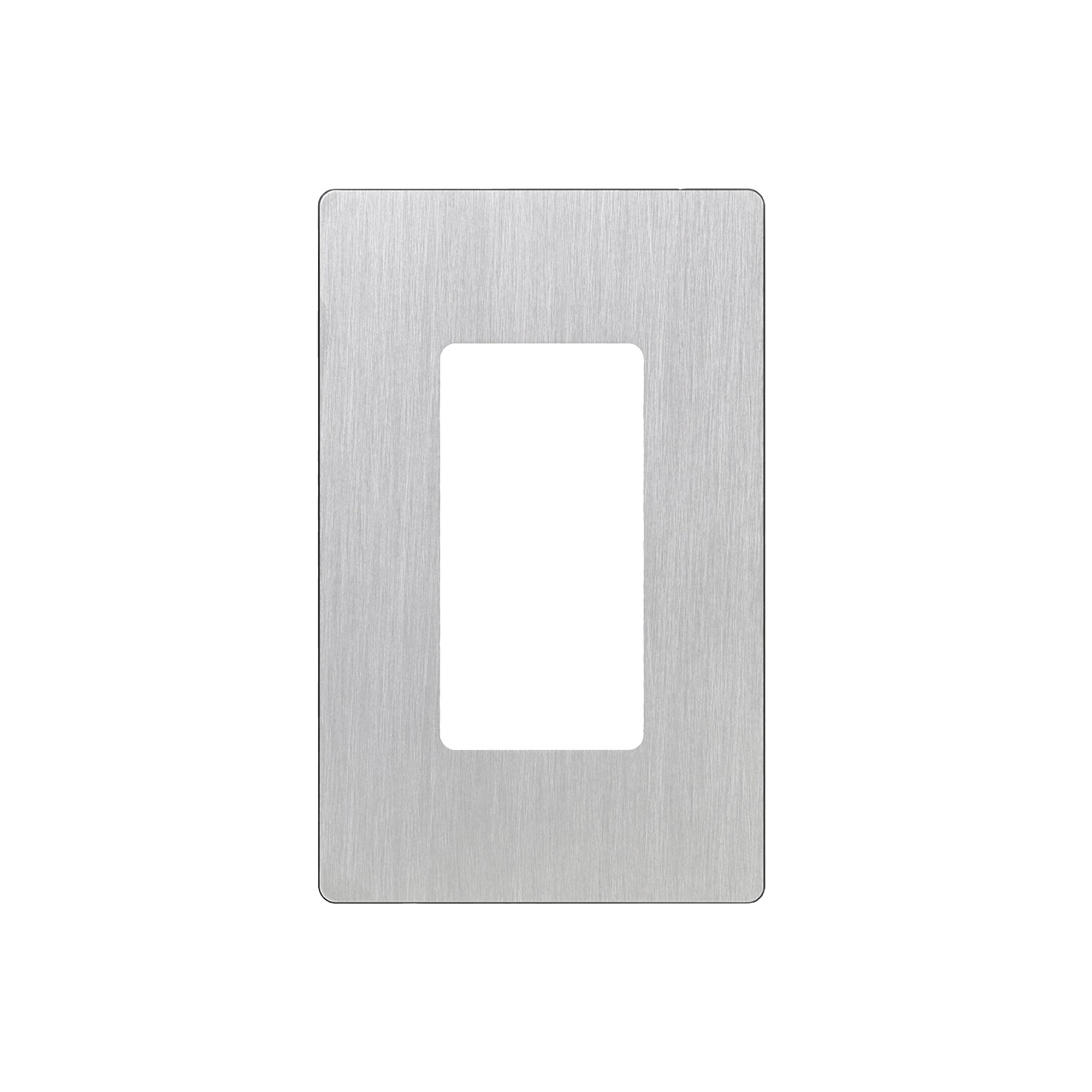 Placa de pared 1 espacio, diseño tipo metálico, para atenuador (dimmer), apagador ó control remoto inalámbrico LUTRON. - SILYMX