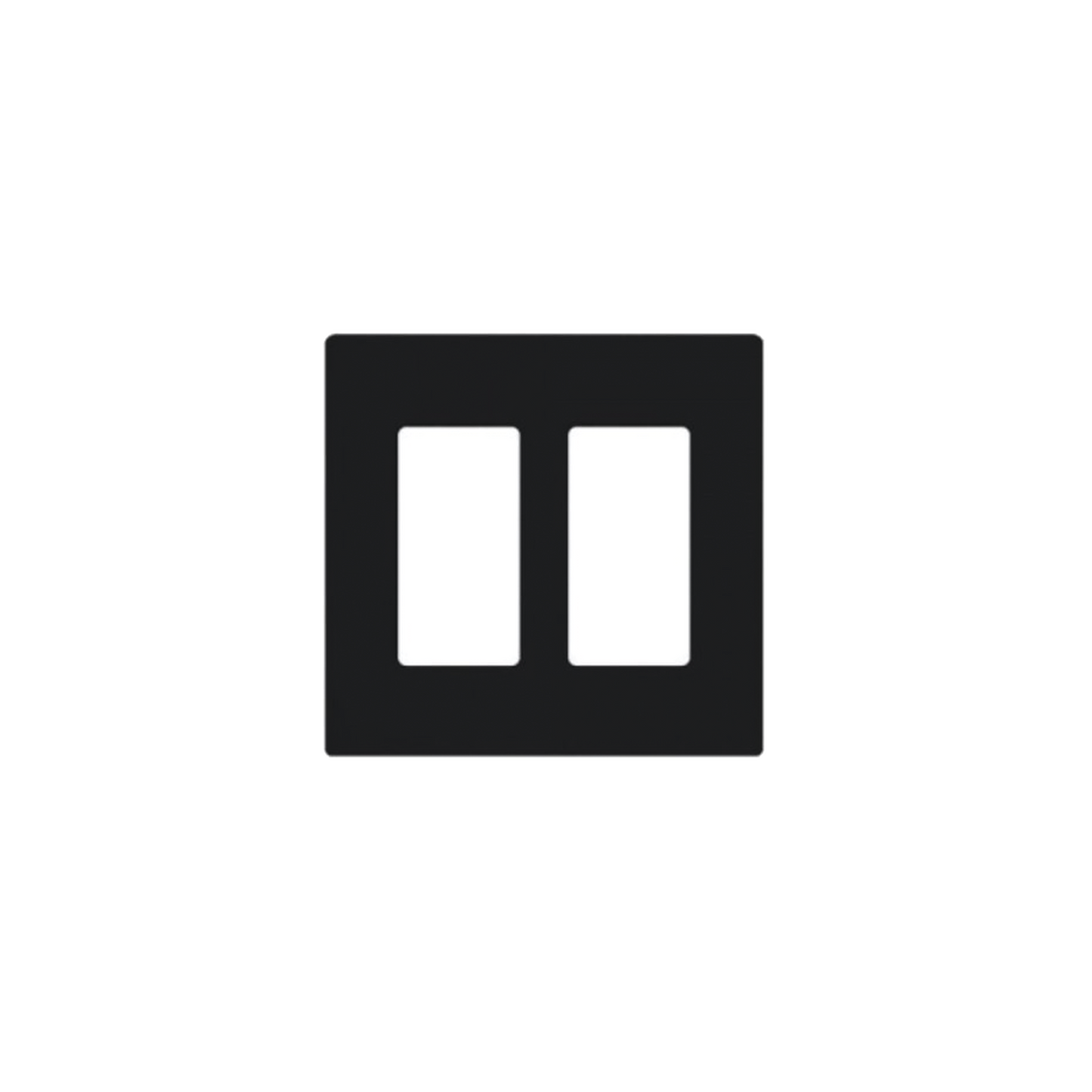 Placa de pared 2 espacio, para atenuador (dimmer), switch ó control remoto PICO inalámbrico. - SILYMX