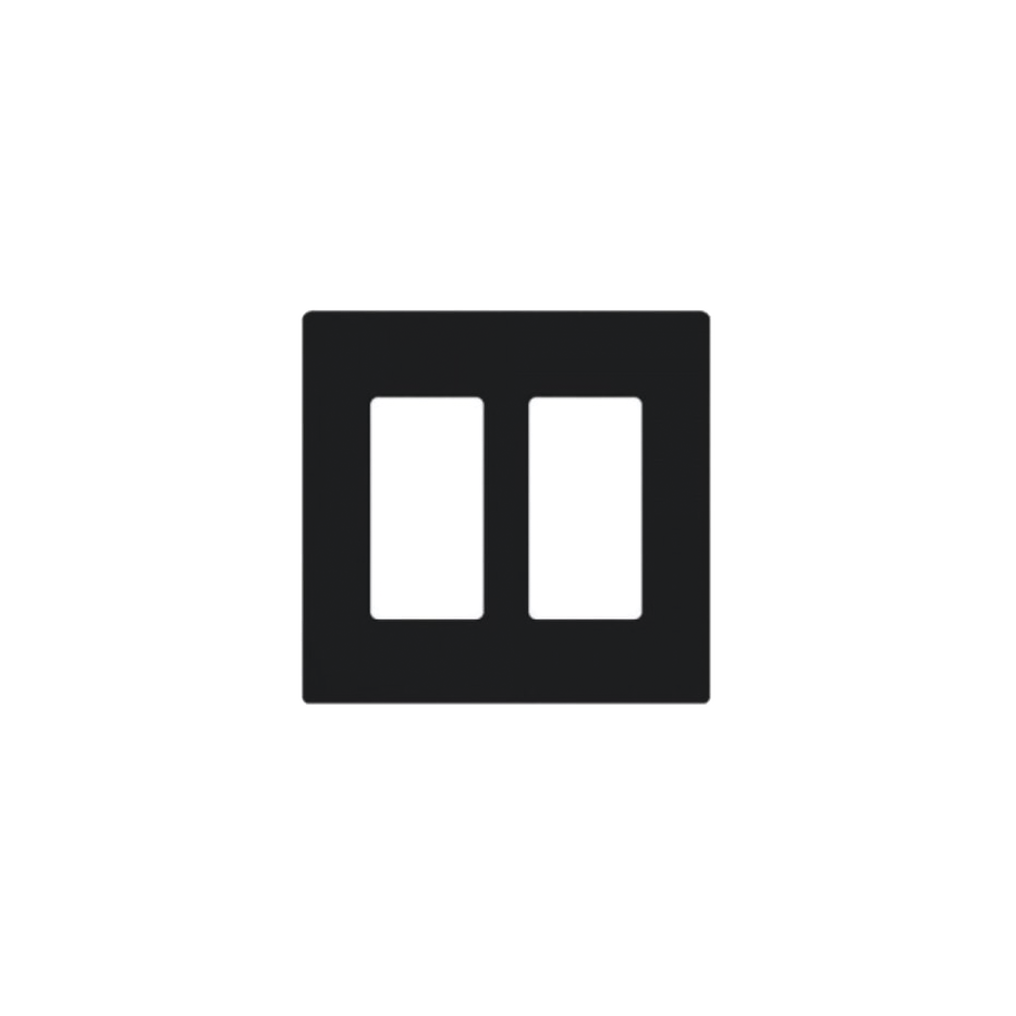 Placa de pared 2 espacio, para atenuador (dimmer), switch ó control remoto PICO inalámbrico. - SILYMX