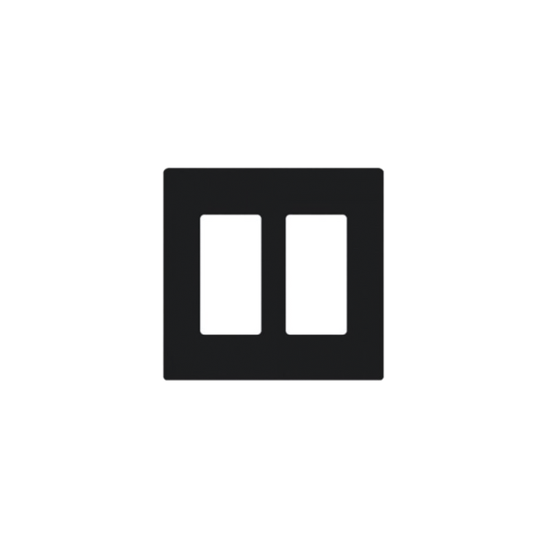 Placa de pared 2 espacio, para atenuador (dimmer), switch ó control remoto PICO inalámbrico. - SILYMX