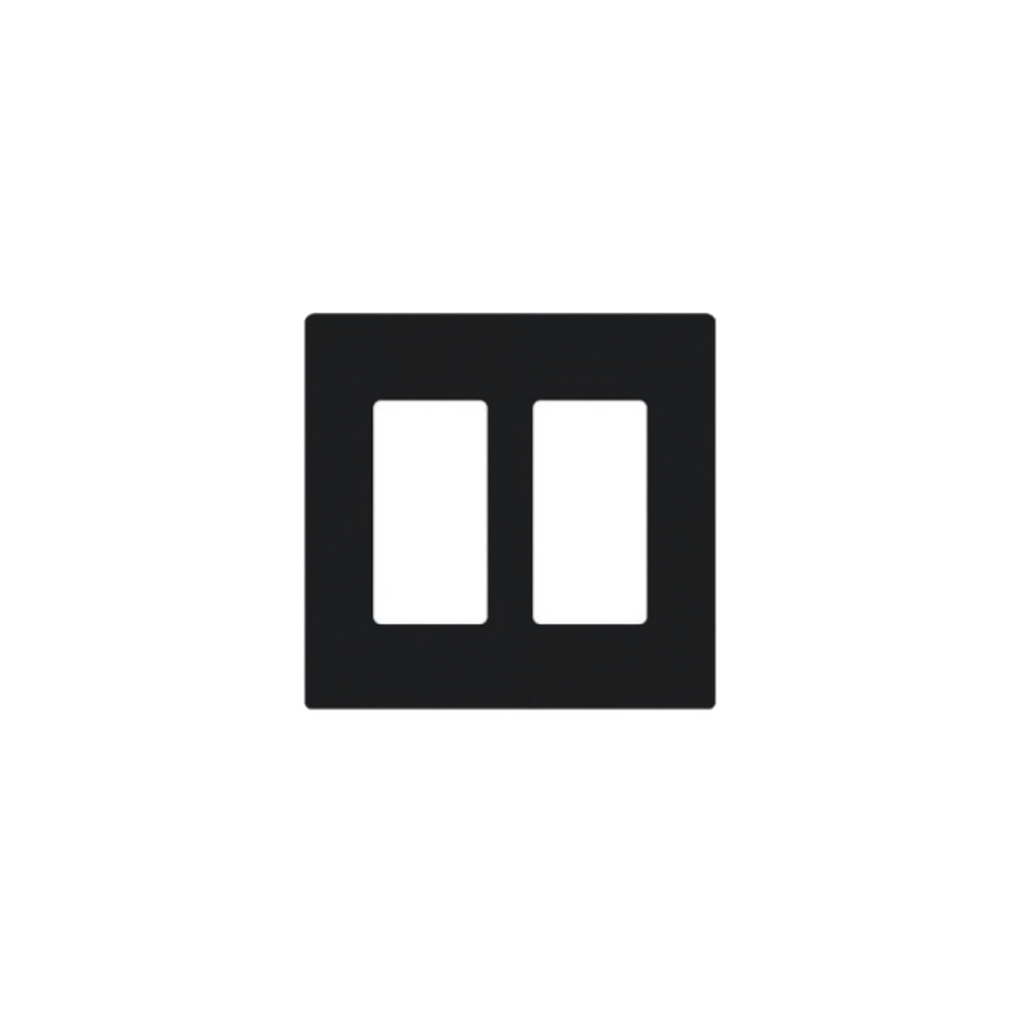 Placa de pared 2 espacio, para atenuador (dimmer), switch ó control remoto PICO inalámbrico. - SILYMX