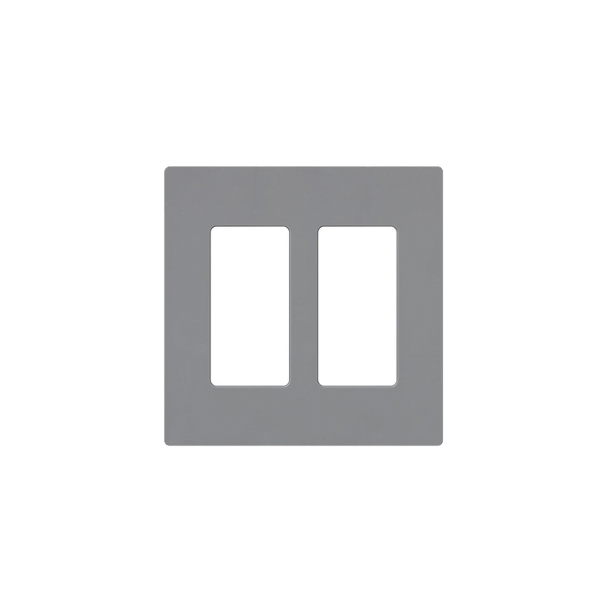 Placa de pared 2 espacio, para atenuador (dimmer), switch ó control remoto PICO inalámbrico. - SILYMX