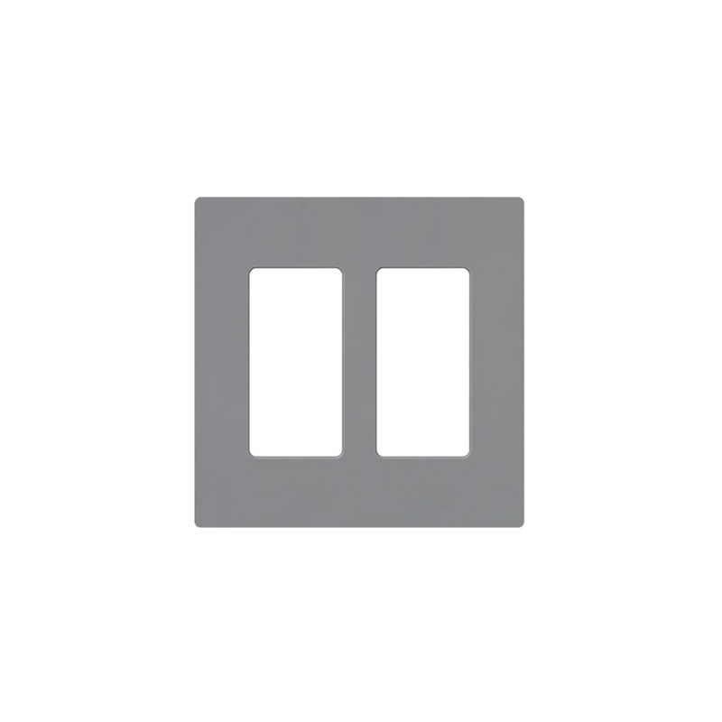Placa de pared 2 espacio, para atenuador (dimmer), switch ó control remoto PICO inalámbrico. - SILYMX