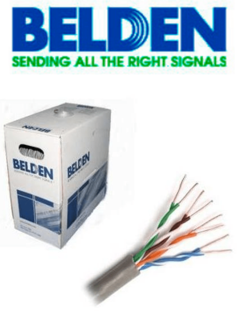 Bobina de Cable Belden Cat6+ UTP 305 Metros Gris 2412 0081000 - SILYMX