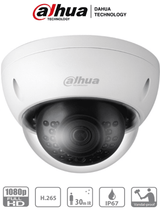 DAHUA IPC-HDBW1230E- Camara IP Domo Antivandalica de 2 Megapixeles/ Lente de 2.8 mm/ 104 Grados de Apertura/ Metalica/ IR de 30 Mts/ IP67/ IK10/ PoE/ DWDR/ - SILYMX