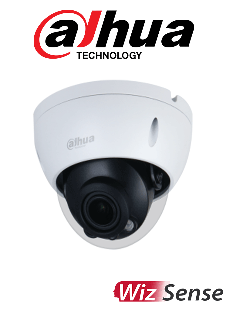 DAHUA IPC-HDBW3441RN-ZAS-27135 - Cámara IP Domo Resolución de 4 MP/ Lente Mot. 2.7 a 13.5mm/ ? 104°-27°/ IR 40 mts/ IA WizSense/ Detección de Movimiento Inteligente/ Protección Perimetral/ PoE/ WDR/ H.265+/ IP67/ IK10/ E&S Alarma/ E&S Audio - SILYMX