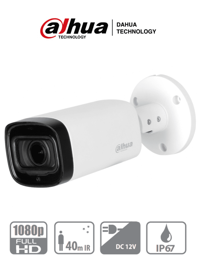 DAHUA COOPER B4A21VF - Camara Bullet Varifocal de 2 Megapixeles/ Lente de 2.7 a 12mm/ IR de 40 Mts/ DWDR/ IP67/ Menu OSD/ Soporta: HDCVI/AHD/TVI y CBVS/ - SILYMX