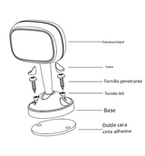 DAHUA DHI-DAE-CDM5110-CYN - Cámara para Monitoreo de Conductor/ Lente de 4mm/ IR de 3 Mts/ Para DVR movil/ Serie ADAS/ Con Inteligencia Artificial para Detectar Cansancio, Distracciones en el Conductor/ Uso Interior/ #ConducciónSegura - SILYMX