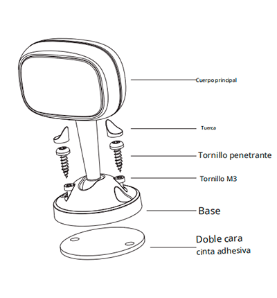 DAHUA DHI-DAE-CDM5110-CYN - Cámara para Monitoreo de Conductor/ Lente de 4mm/ IR de 3 Mts/ Para DVR movil/ Serie ADAS/ Con Inteligencia Artificial para Detectar Cansancio, Distracciones en el Conductor/ Uso Interior/ #ConducciónSegura - SILYMX