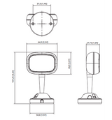 DAHUA DHI-DAE-CDM5110-CYN - Cámara para Monitoreo de Conductor/ Lente de 4mm/ IR de 3 Mts/ Para DVR movil/ Serie ADAS/ Con Inteligencia Artificial para Detectar Cansancio, Distracciones en el Conductor/ Uso Interior/ #ConducciónSegura - SILYMX