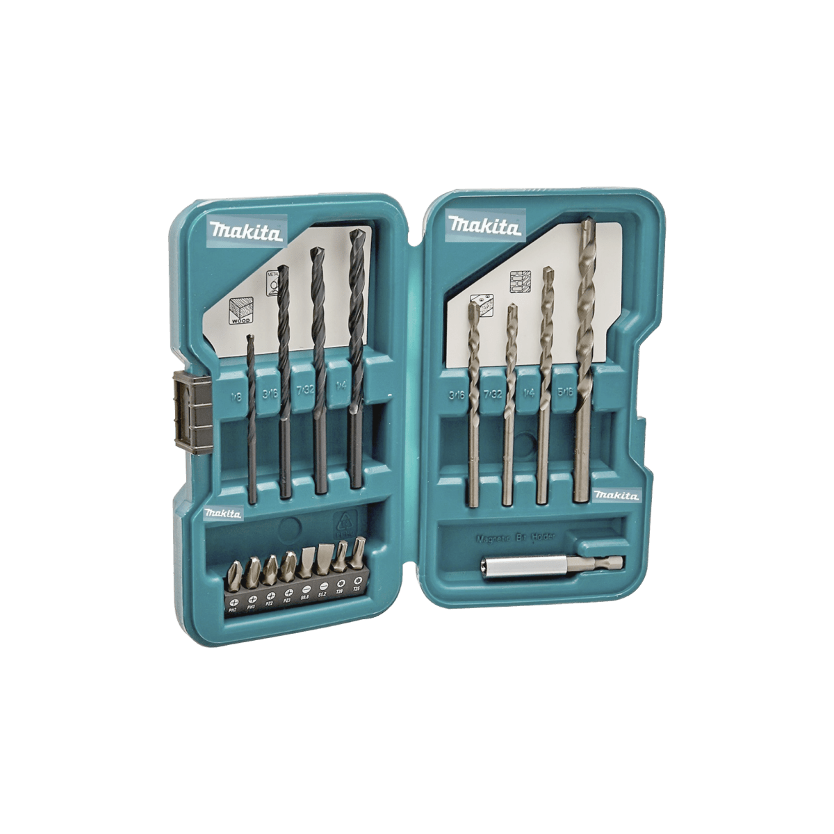 Juego de accesorios multipropósito 17 piezas para metal, concreto, madera y puntas para atornillar. - SILYMX