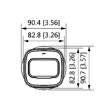 DAHUA IPC-HFW1230T1N-ZS - Camara IP Bullet de 2 Megapixeles/ Lente Motorizado de 2.8 a 12mm/ H.265+/ IR de 50 Mts/ IP67/ PoE/ Ranura para MicroSD/ DWDR/ 3D DR/ HLC/ BLC/ - SILYMX
