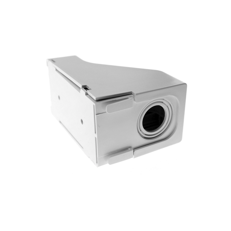 Accesorio Para Techo Falso/Entrada Con Conexión Tubería 1/2 A 1 In Compatible Con Canaletas Ld3 Ld5 Y Ld10 Color Blanco Mate - SILYMX