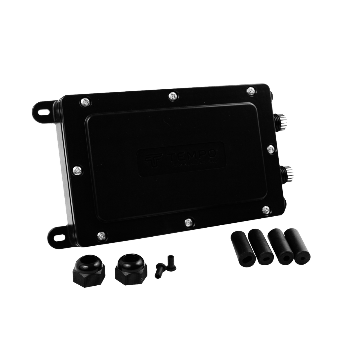 Cierre de Empalme Interior/Exterior para 12 fusiones, IP68, 2 puertos laterales - SILYMX