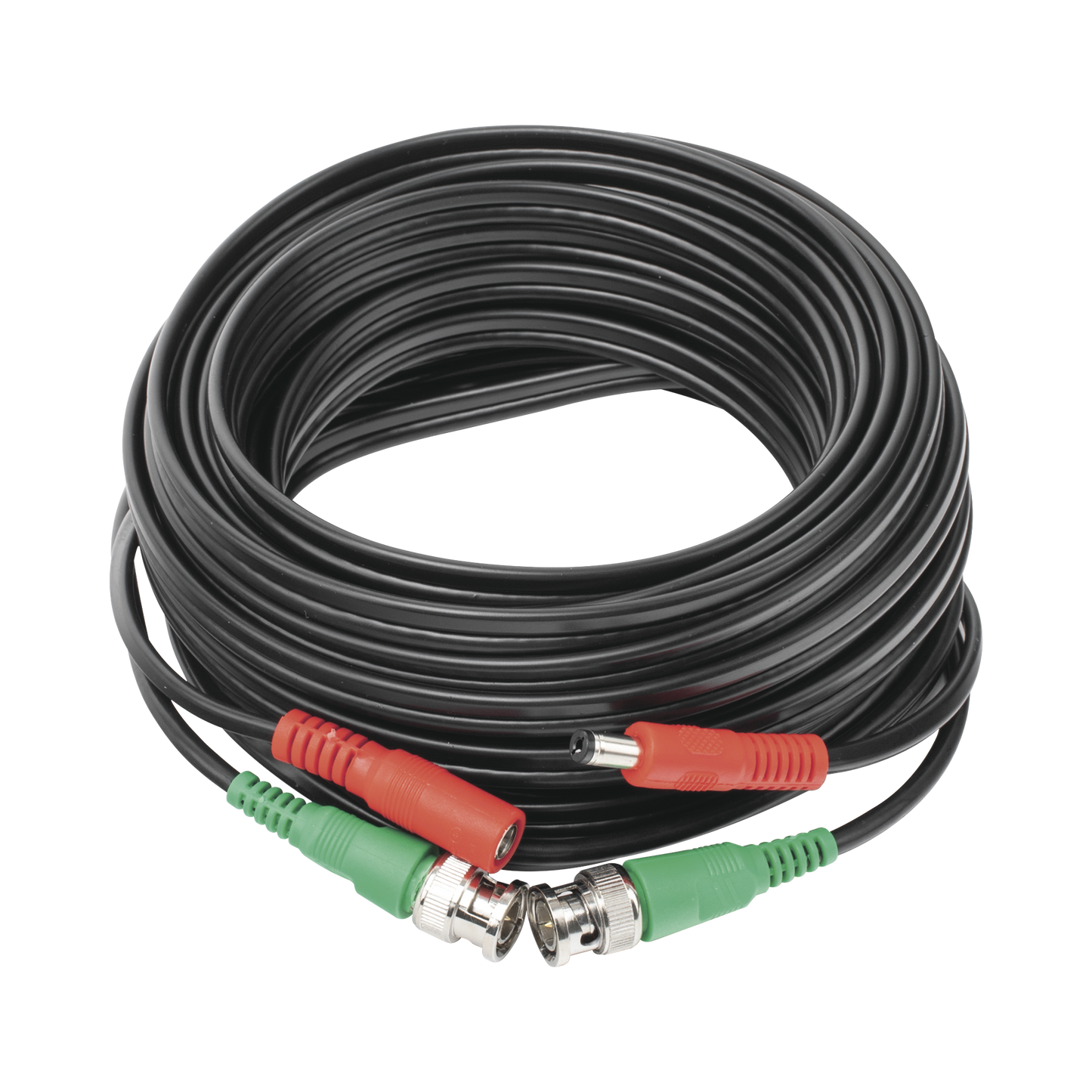 Cable Coaxial Armado con Conector BNC (Video) y Alimentación / Longitud de 10 mts / Optimizado para Cámaras 4K / Uso en Interior. - SILYMX