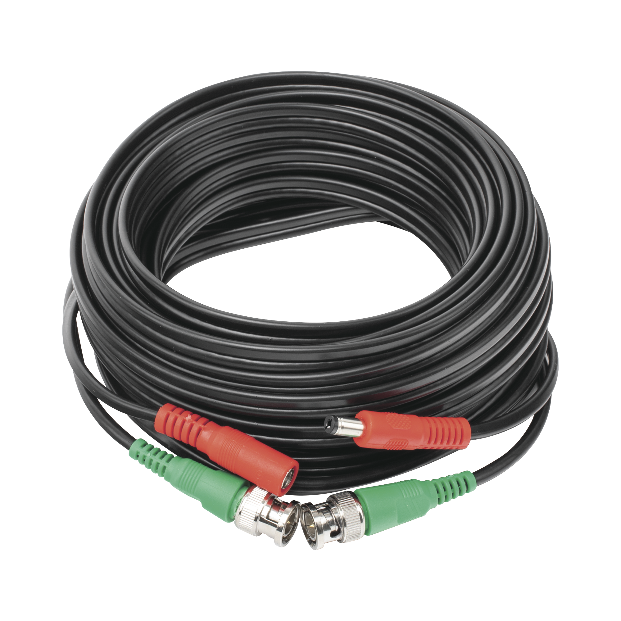 Cable Coaxial Armado con Conector BNC (Video) y Alimentación / Longitud de 10 mts / Optimizado para Cámaras 4K / Uso en Interior. - SILYMX