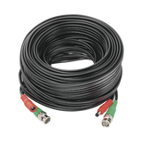 Cable Coaxial Armado de 20 Metros para Video y Energía / Optimizado para Cámaras 4K / Conector BNC (Video) y PLUG de Alimentación (Siamés) / Uso interior / Cable de Video 100% Cobre de Alta Pureza . - SILYMX