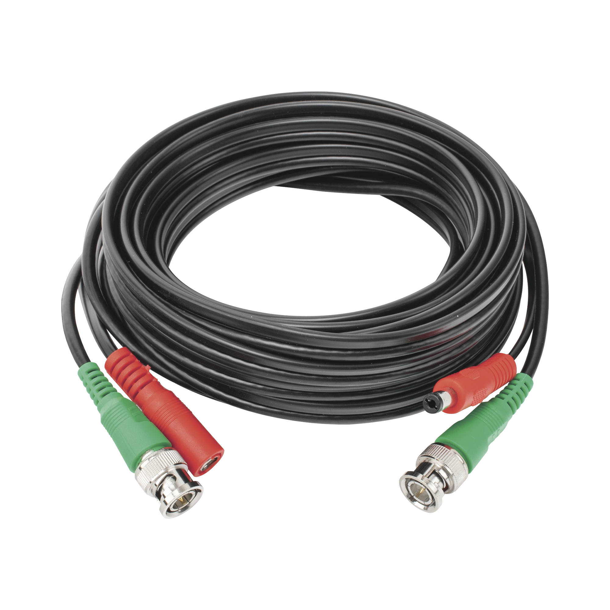 Cable Coaxial Armado con Conector BNC (Video) y Alimentación / Longitud de 5 mts /, Optimizado para Cámaras 4K / Uso en Interior - SILYMX