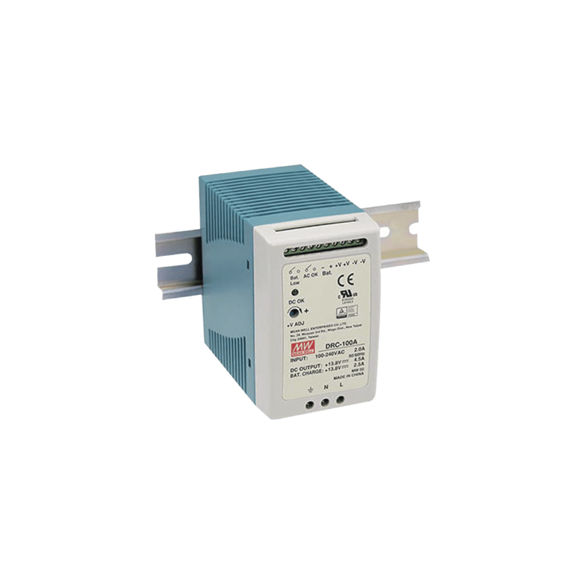 Fuente de poder Riel Din 12V, 100W con Cargador de Batería - SILYMX