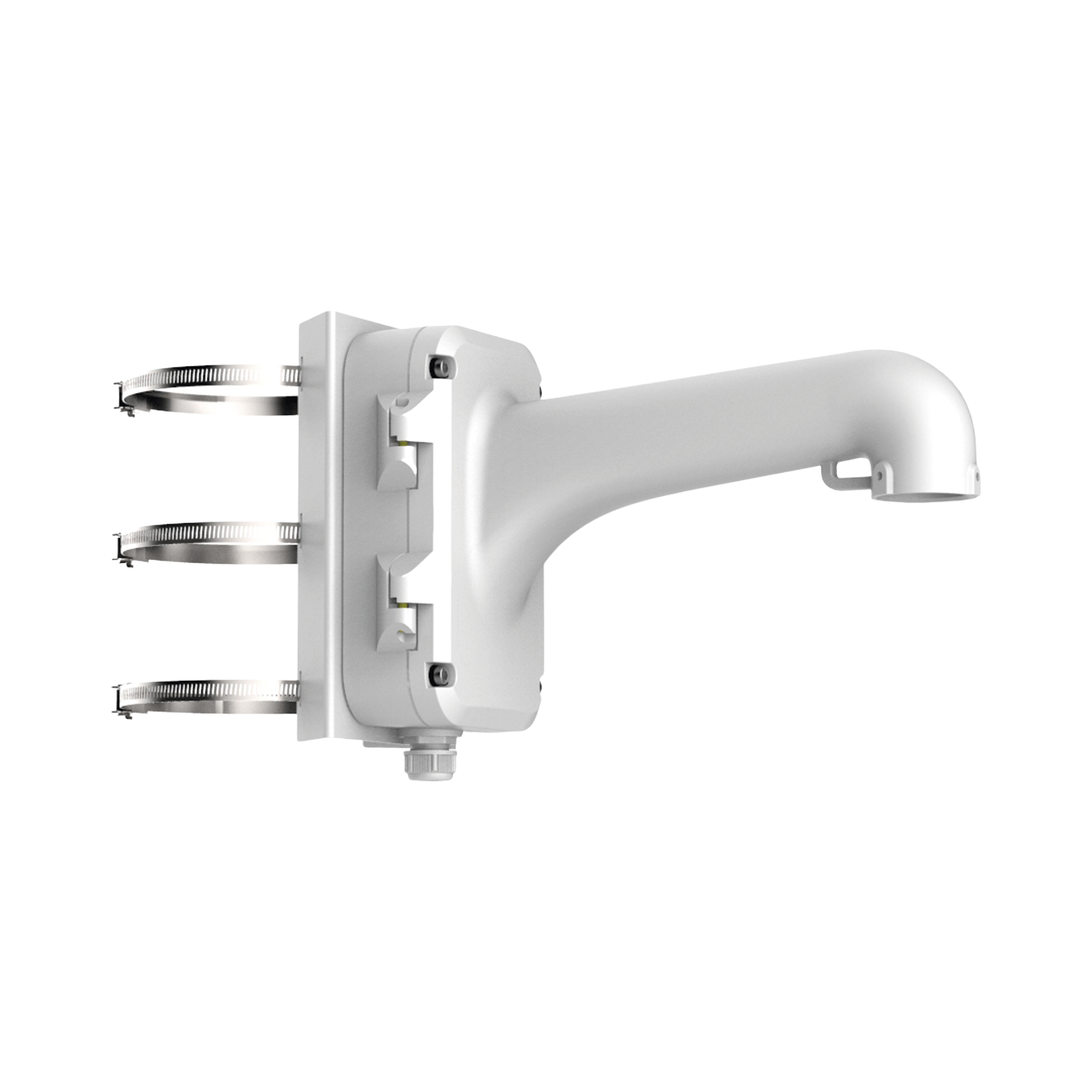 Montaje De Poste Para Domos Hikvision / Color Blanco / Uso En Exterior DS-1604ZJ-POLE - SILYMX