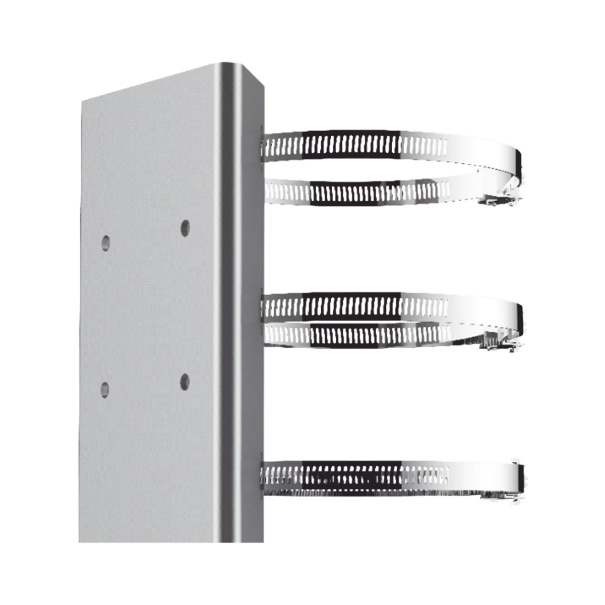 Montaje de Poste para Domo PTZ de Acero Inoxidable para Cámaras Hikvision - SILYMX