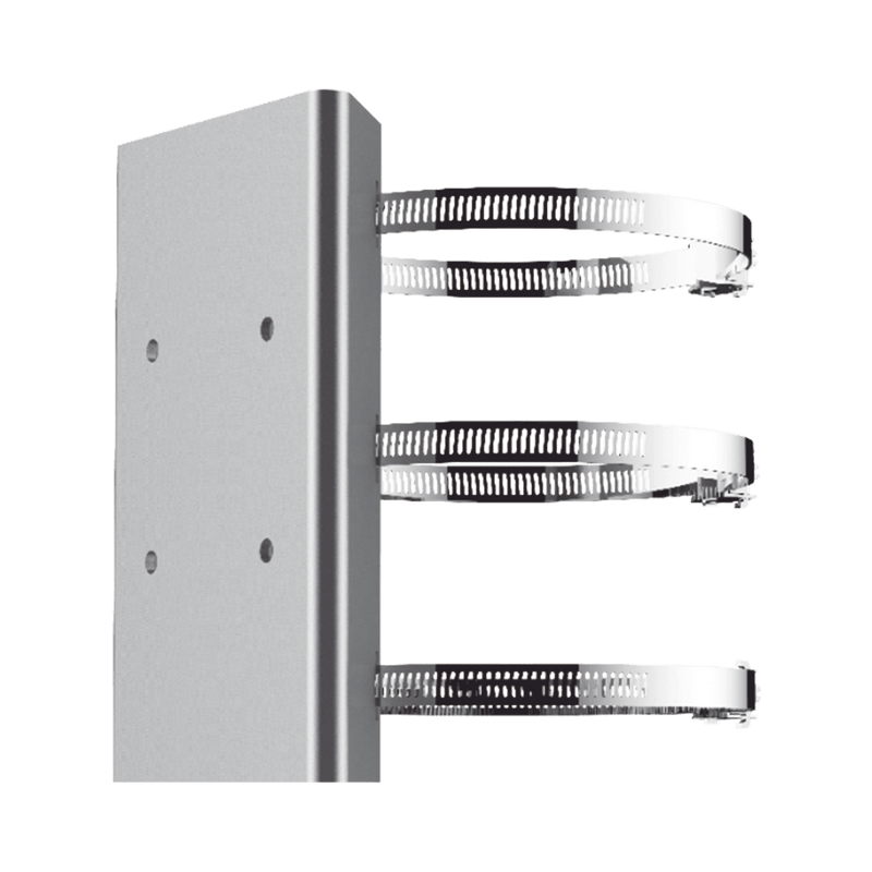 Montaje de Poste para Domo PTZ de Acero Inoxidable para Cámaras Hikvision - SILYMX