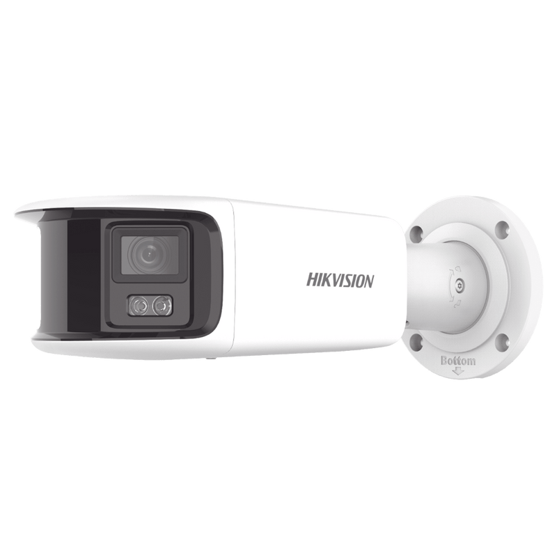 Cámara Bala IP Panorámica 8mpx /180°/ Lente 4 mm / Imagen a Color 24/7 / PoE / WDR 130° /IP67/ Protección Activa (Luz Estroboscópica y Alarma Audible) - SILYMX