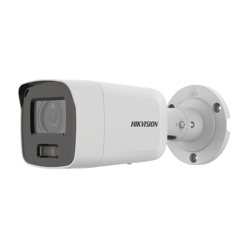 Bala IP 8 Megapixel 4K Imagen a Color 24/7 Lente 2.8 mm Luz Blanca 40 mts Exterior IP67 WDR 130 dB Entrada y Salida de Audio y Alarma Captura Facial ONVIF Micro SD Micrófono Integrado DS-2CD3087G2-LSU(C) - SILYMX