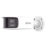 PROTECCIÓN ACTIVA Bala IP Panorámica 8 Megapixel 180° Lente 4 mm Imagen a Color 24/7 PoE WDR 130° IP67 ACUSENSE Protección Activa Luz Estroboscópica y Alarma Audible 40 mts Luz Blanca MicroSD DS-2CD3T87G2P-LSU/SL(C) - SILYMX