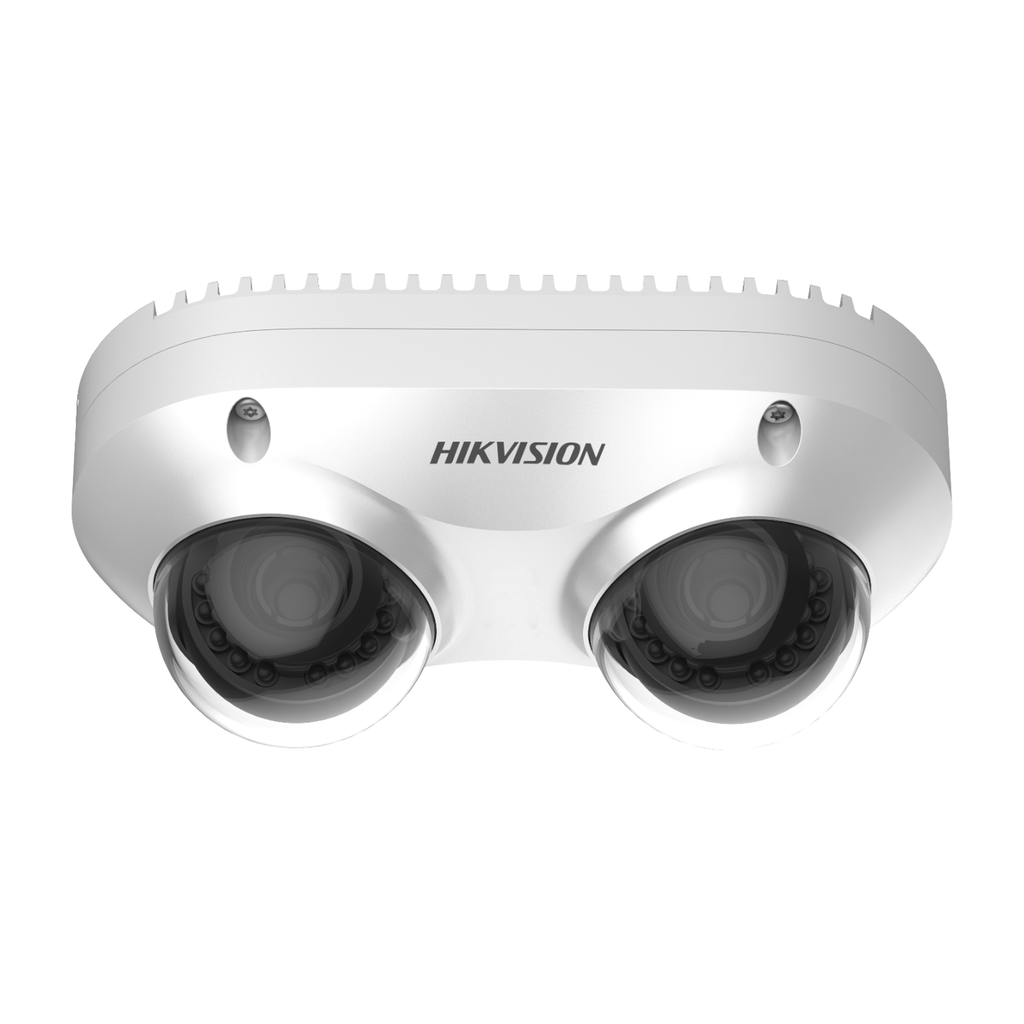 Cámara HIKVISION PanoVu Lente Dual de 5 Megapixel 2 Lentes Fijos de 2.8 mm para Pasillos o Esquinas IP67 IK10 PoE WDR 120 dB 10 mts IR MicroSD DS-2CD6D52G0-IHS