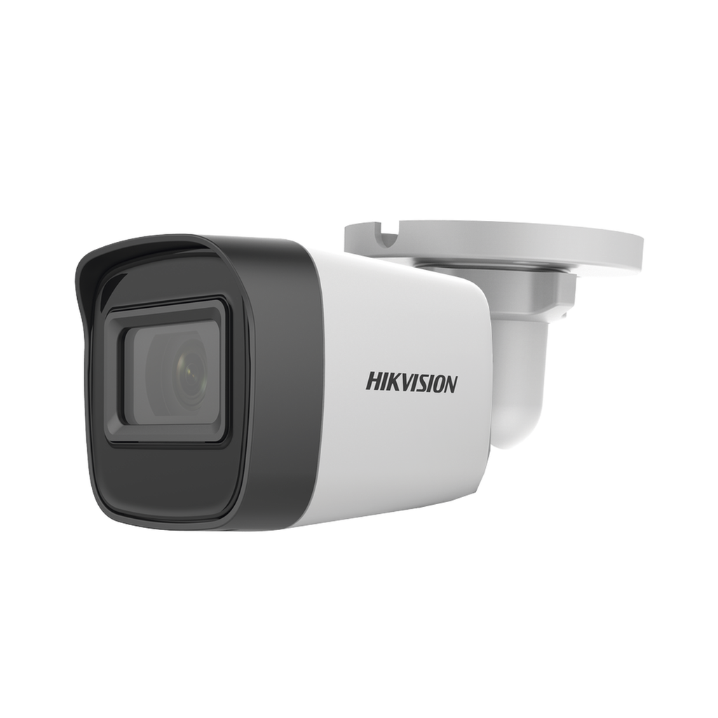 Cámara Bala Hikvision TURBOHD 5 Megapixel Lente 2.8 mm 4 Tecnologías (TVI/AHD/CVI/CVBS) 30 mts SMART IR EXIR Exterior IP67 dWDR DS-2CE16H0T-ITF(C) - SILYMX