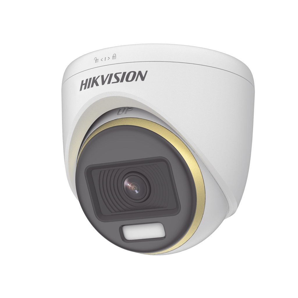 Cámara Turret HIKVISION TURBOHD 4K Imagen a color 24/7 Lente 2.8 mm Luz Blanca 40 mts Exterior IP67 WDR 130 dB - SILYMX