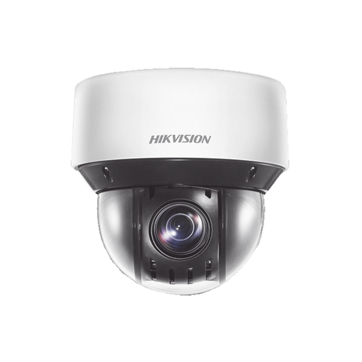 Mini Domo IP PTZ 2 Megapixel 25X Zoom 50 mts Luz Infrarroja Inteligente Visión Nocturna Autoseguimiento WDR 120 dB PoE+ IP66 Ultra Baja Iluminación MicroSD DS-2DE4A225IWG-E - SILYMX