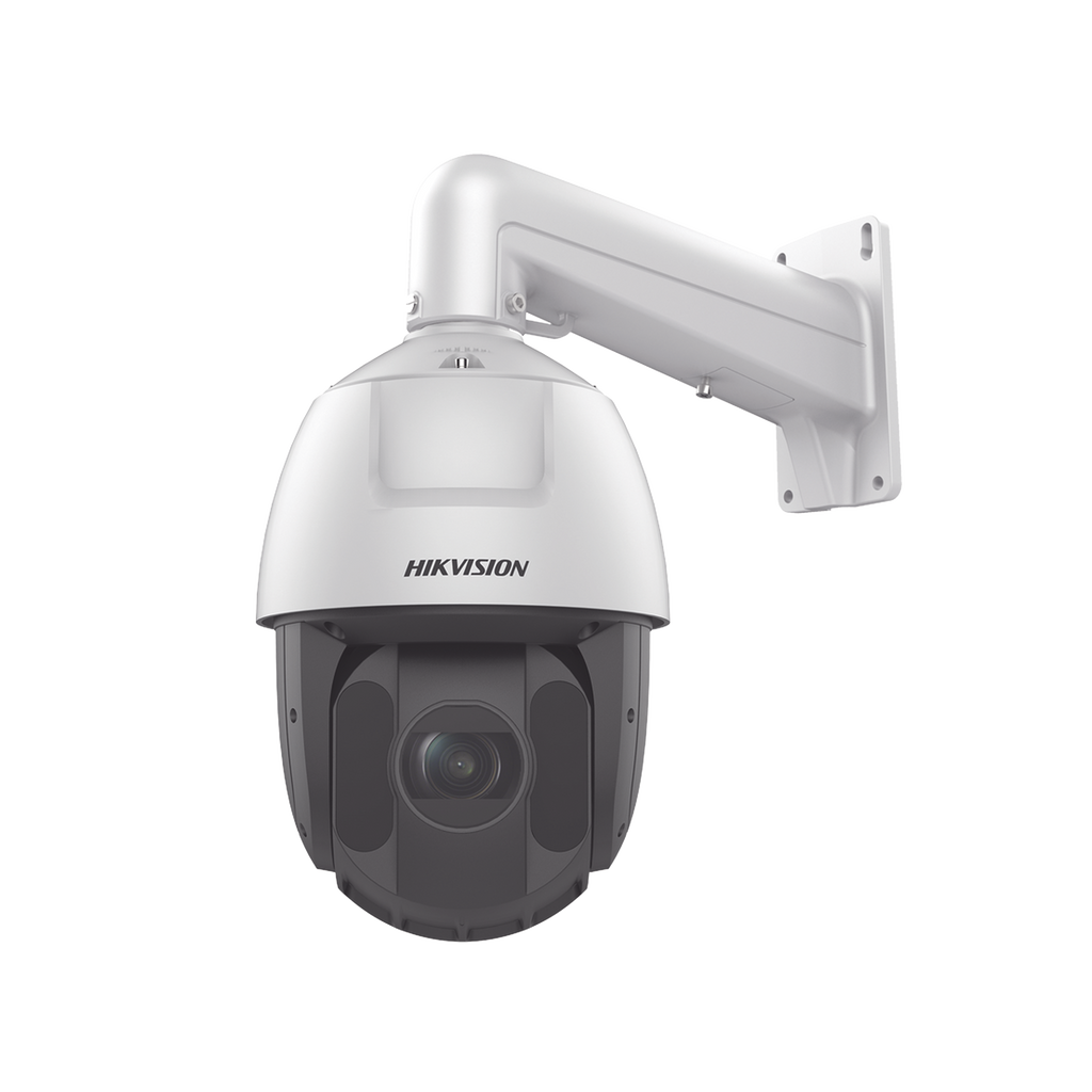 Domo PTZ IP 4 Megapixel / 25X Zoom / 150 mts IR / DARKFIGHTER / Exterior IP66 / WDR 120 dB / Hi-PoE / Entrada y Salida de Audio y Alarmas / MicroSD