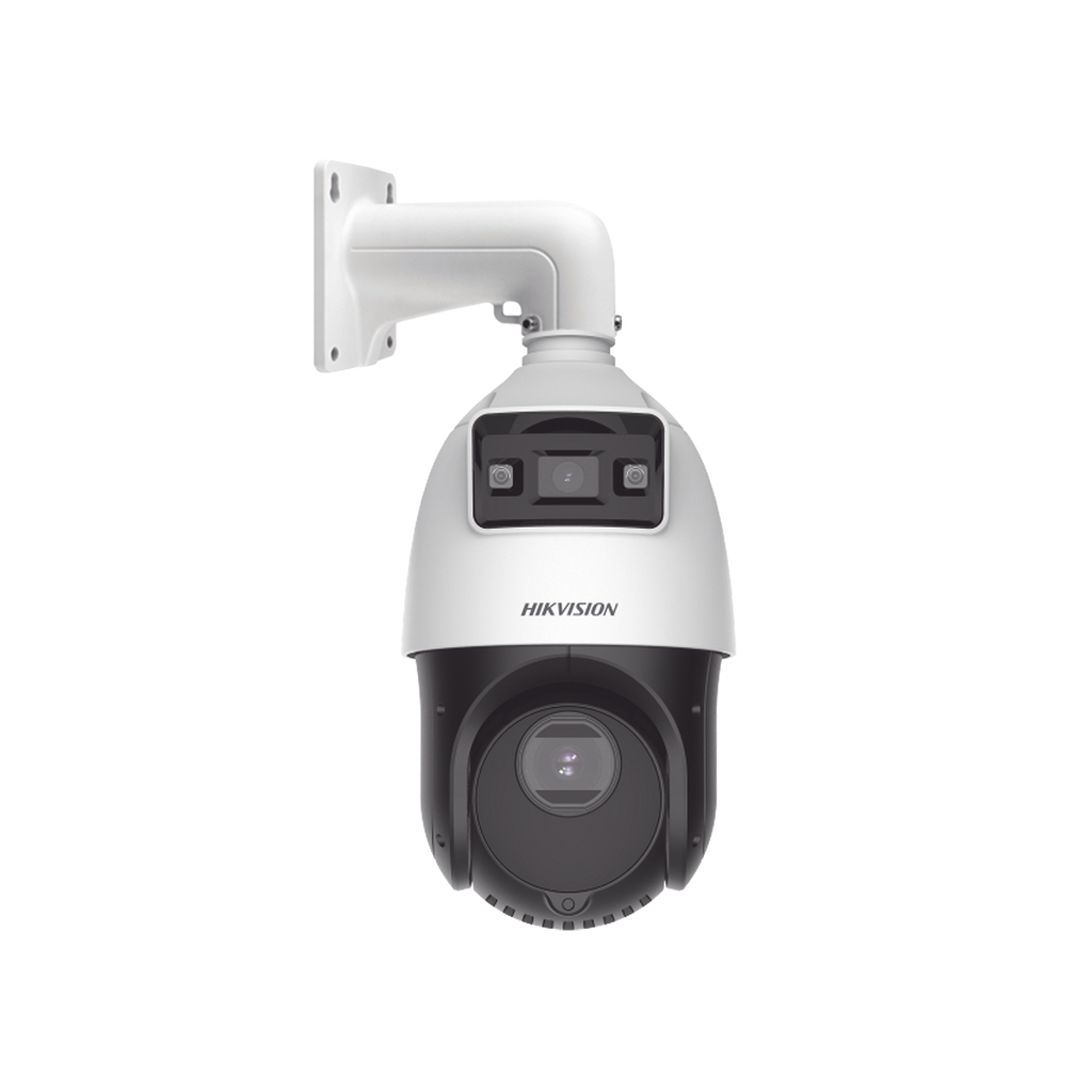 [TandemVu] Domo PTZ IP 4 Megapixel con Cámara Panoramica 4 Megapixel / 15X Zoom / 100 mts IR / IP66 / WDR / PoE+ / Entrada-Salida de Audio y Alarma / Ultra Baja Iluminación / MicroSD