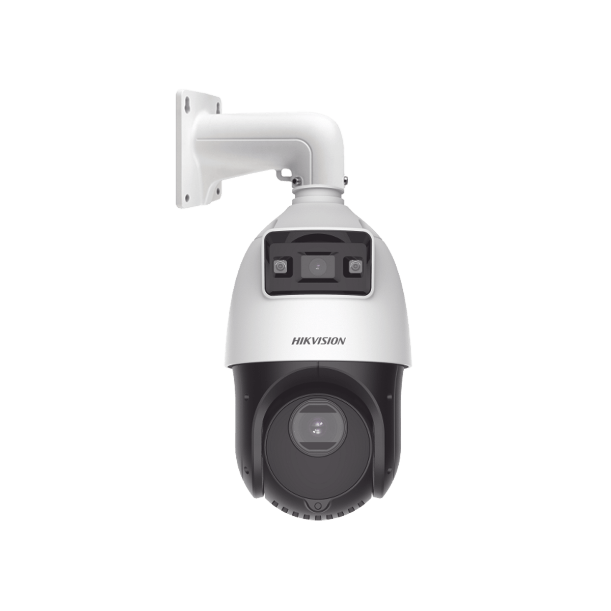 TandemVu Domo PTZ IP 4 Megapixel con Cámara Panoramica 4 Megapixel 25X Zoom 100 mts IR IP66  WDR PoE+ Entrada-Salida de Audio y Alarma Ultra Baja Iluminación MicroSD DS-2SE4C425MWG-E(14F0) - SILYMX