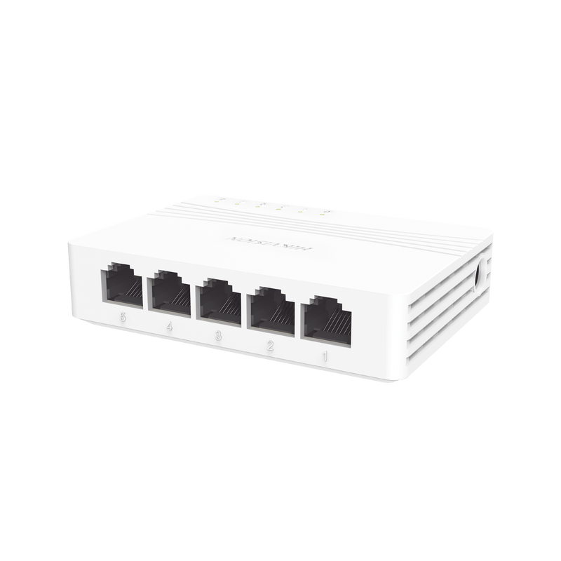 Switch Gigabit No Administrable de Escritorio con 5 puertos 10/100/1000 Mbps - SILYMX