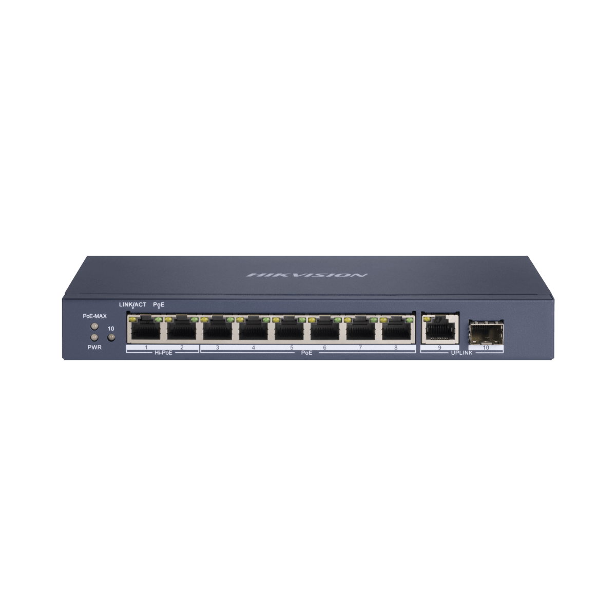 Switch Poe+ / 6 Puertos Poe+ / 2 Puertos Poe++ / Bt (90 W) / 1 Puerto Sfp / 1 Puerto Uplink Gigabit / 300 Mts Poe Larga Distancia - SILYMX