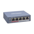 Switch Monitoreable De 4 Puertos Poe+ (Hasta 250 M) 10/100 Mbps 1 Puerto Rj45 Uplink 60 Watts Conexión Remota Desde Hik-Proconnect