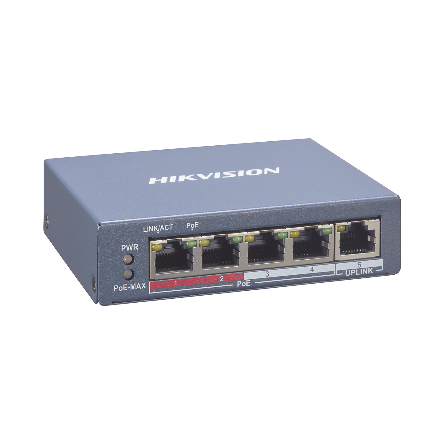 Switch Monitoreable De 4 Puertos Poe+ (Hasta 250 M) 10/100 Mbps 1 Puerto Rj45 Uplink 60 Watts Conexión Remota Desde Hik-Proconnect - SILYMX
