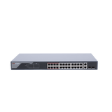 Switch Monitoreable De 24 Puertos Poe+ (Hasta 250 M) 10/100 Mbps 2 Puertos Rj45 + 2 Sfp (Combo) 370 Watts Conexión Remota Desde Hik-Proconnect - SILYMX