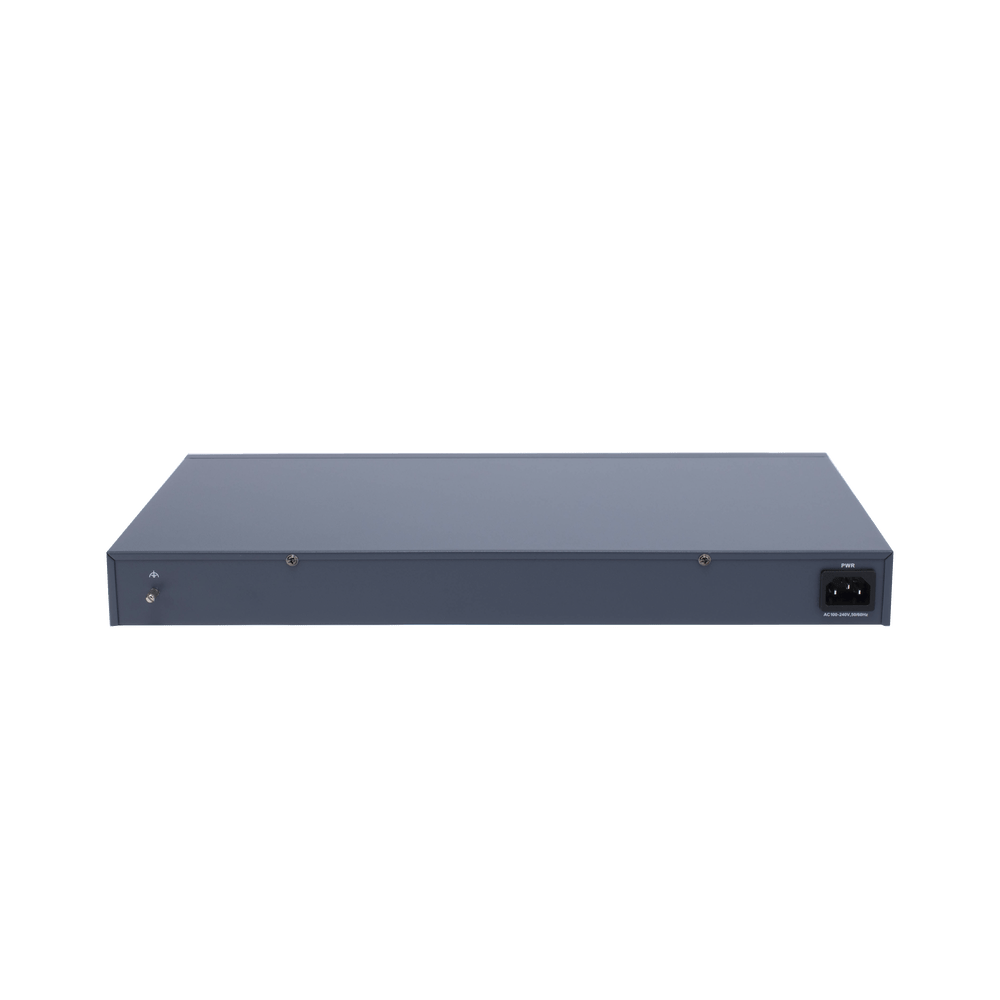 Switch Hikvision Gigabit PoE+ 24 puertos 10/100/1000 Mbps PoE+ 2 puertos SFP Configuración remota desde Hik-ProConnect PoE hasta 250 metros 370 W - SILYMX