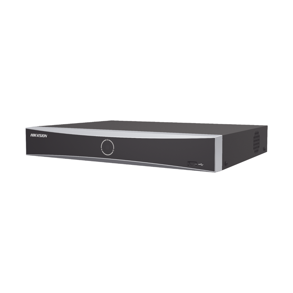 NVR Hikvision 12 Megapixel (4K) 16 canales IP AcuSense (Evita Falsas Alarmas) Reconocimiento Facial HDMI en 4K DS-7616NXI-K1