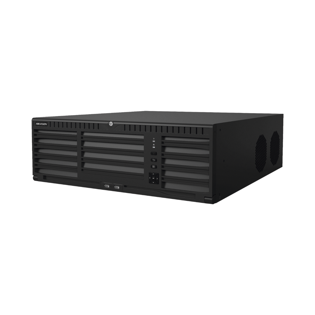 NVR 32 Megapixel (4K) / 128 canales IP / 16 Bahias de Disco Duro / 2 Puertos de Red / Soporta RAID / NVR de Alto Desempeño / Fuente Redundante