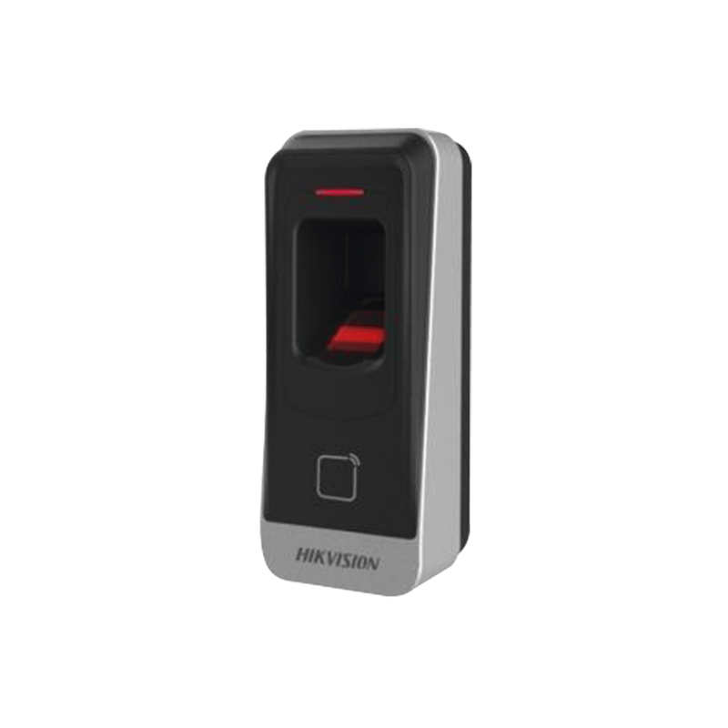 Lector esclavo MIFARE IP65 / Huella Digital / Lector de Tarjetas de Proximidad / RS-485 / Requiere Panel de Control de Acceso DS-K2604,02,01 - SILYMX