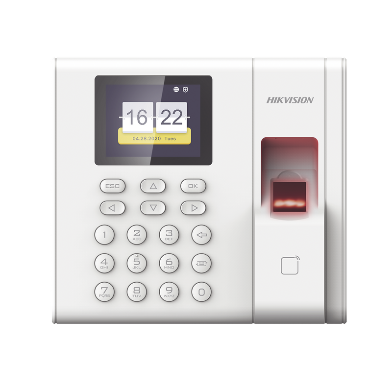Checador de Huella con Batería de Respaldo / Reportes por USB / 1,000 Usuarios / Lector de Tarjetas EM / Uso con iVMS-4200 - SILYMX